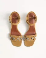 Valentino Nellcôte Crust Leather Sandal 60Mm - Image 5